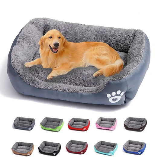 Large Plush Pet Bed for Dogs & Cats – Waterproof, Washable Cushion Mattress for Medium & Large Pets